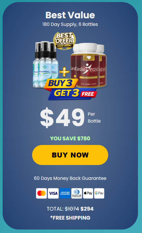 BreathEaseX and CardioEaseX Money-Back Guarantee